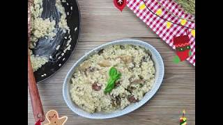 蘑菇雞肉意大利飯 Chicken And Mushroom Risotto (純素 Vegan)