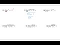 BC 1.5 Determining Limits Using Algebraic Properties of Limits