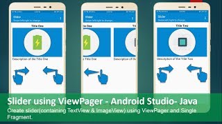 Slider using ViewPager - Android Studio - Java