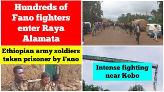 Hundreds of Fano fighters enter Raya Alamata | Fano captures Ethiopian soldiers | Clashes near Kobo