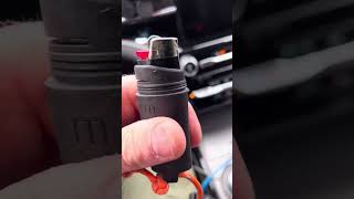 Exotac fire sleeve mod w/ fire cord hi  visibility orange keep lid attached and have tonder on board