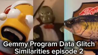 Gemmy Program Data Glitch Similarities episode 2: bart simpson head bobbing vampire billy bass