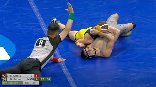 125lbs Nick Suriano (Michigan) vs Sam Latona (Virginia Tech)