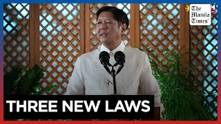 Marcos signs three new laws