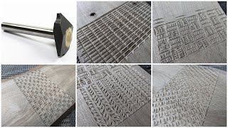 6 Unique Textures Using the Rotary Chisel 'W' Cut - Relax