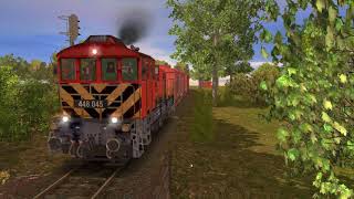 Trainz  A New Era - Módosítások bemutatása M448-assal és rövidke tehervonatával