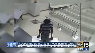 Suspected serial rapist now behind bars