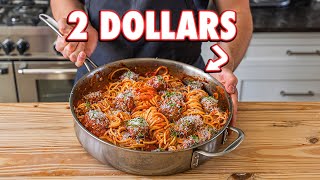 2 Dollar Spaghetti and Meatballs | But Cheaper