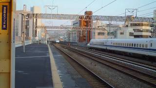 N700系新幹線！＠西明石駅通過シーン　2010/11/05