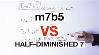 The Important DIFFERENCE Between m7b5 And Half-Diminished 7 Chords