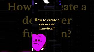 How to create a decorator function#coding #python #programming