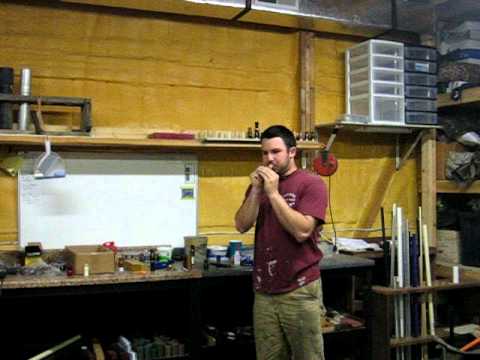 Results of a t-shave on a goose call reed Results of a t-shave on a goose call reed