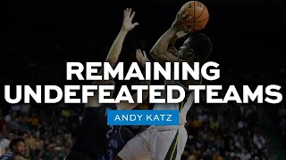 Which undefeated college basketball teams will finish with the best records