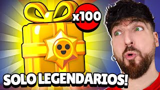 ABRO 100 REGALOS LEGENDARIOS en BRAWL STARS !!!