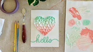 How to Paint a Textured Heart in Acrylic