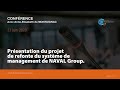 présentation du projet de refonte du système de management de naval group