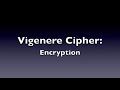 Vigenere Cipher - Encryption