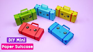 DIY paper suitcase Gift Box | Origami Suitcase | School Craft Project | Easy Paper Suitcase