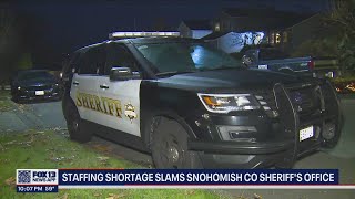 Staffing shortage slams Snohomish Co Sheriff's Office | FOX 13 Seattle