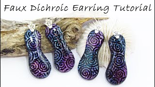 Polymer Clay Project: Faux Dichroic Earring Tutorial