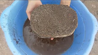 Pure sand dipping in water 💦 🤤 relaxing satisfying __ asmr video