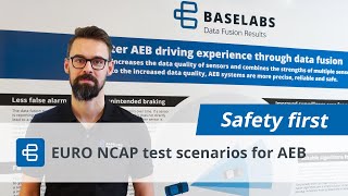 Sensor Fusion for Automated Emergency Brake system (AEB) in NCAP scenarios - free poster by BASELABS