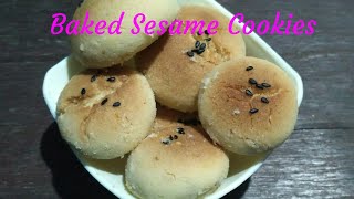 Til Nankhatai | Baked Sesame Cookies | Nankhatai in Microwave Convection Oven | Nankhatai Recipe