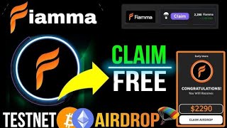 Fiamma Testnet Airdrop - Free To Join 🪂 | $4 Million Funding 💰 | Bitcoin Ecosystem Project 🚀🤑 #BTC