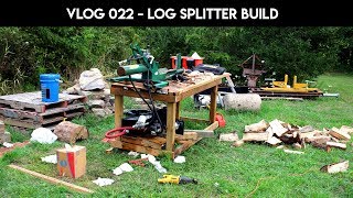 how to build a log splitter - VLOG 022 - 12 ton log splitter project