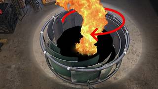 Smokeless Fire Ring Fire Tornado!