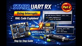 STM32 UART RX Using Interrupts (Part 2) | HAL Code Explained | Embedded C Tutorial#stm32 #embedded