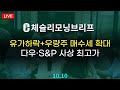 [체슬리모닝브리프] 유가하락+우량주 매수세 확대다우·S&P 사상 최고가 [24/10/10]