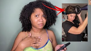 Reacting To TikTok Curly Hair Hacks!