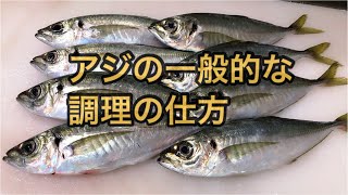 アジの調理の仕方【一般的】