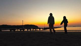 富浦・原岡桟橋の夕暮れ / Sunset on the Pier Haraoka in Tomiura, Chiba