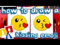 How To Draw The Kissing Emoji How To Draw The Kissing Emoji