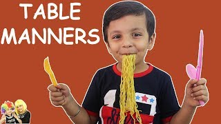 TABLE MANNERS FOR KIDS | EATING HABITS | FOOD HABITS | Vegetable Video | Aayu and Pihu Show