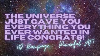 play once and feel what it feels like when the universe says yes to everything (rampage)