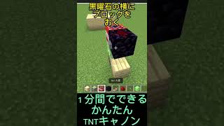 【マインクラフト】一分間でできるかんたんTNTキャノン（統合版）