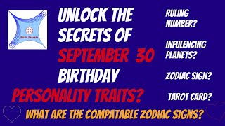 September 30 birthday personality & compatibility #zodiac #astrology #numerology #tarotcard #planets