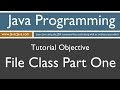 Learn Java Programming - File Class Part One Tutorial