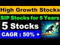 Large Cap Stocks with High CAGR 50% + | Long Term Stocks | Best Stocks in India |