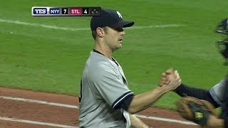 NYY@STL: Robertson fans Descalso to end the game