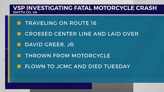 Virginia State Police investigating after fatal Smyth County motorcycle crash