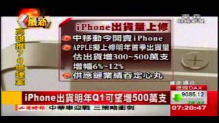 傳iPhone上修出貨 鴻海 大立光業績吃補