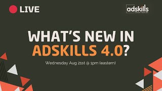 🔴 LIVE: adskills 4.0 + MAJOR announcement