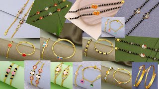 Latest baby gold bangles with price l baby nazariya gold bracelet l black moti bracelet for babies..