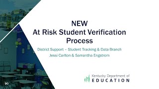 New At Risk Student Verification Process