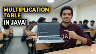 Multiplication Table in Java | For Loop Tutorial | Print Table Program#Java #DSA