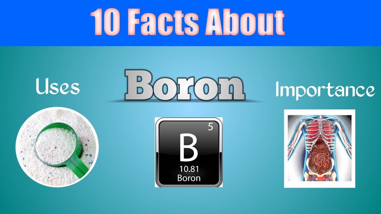 10 Amazing Facts About Boron||Uses & Importance Of Boron | # ...